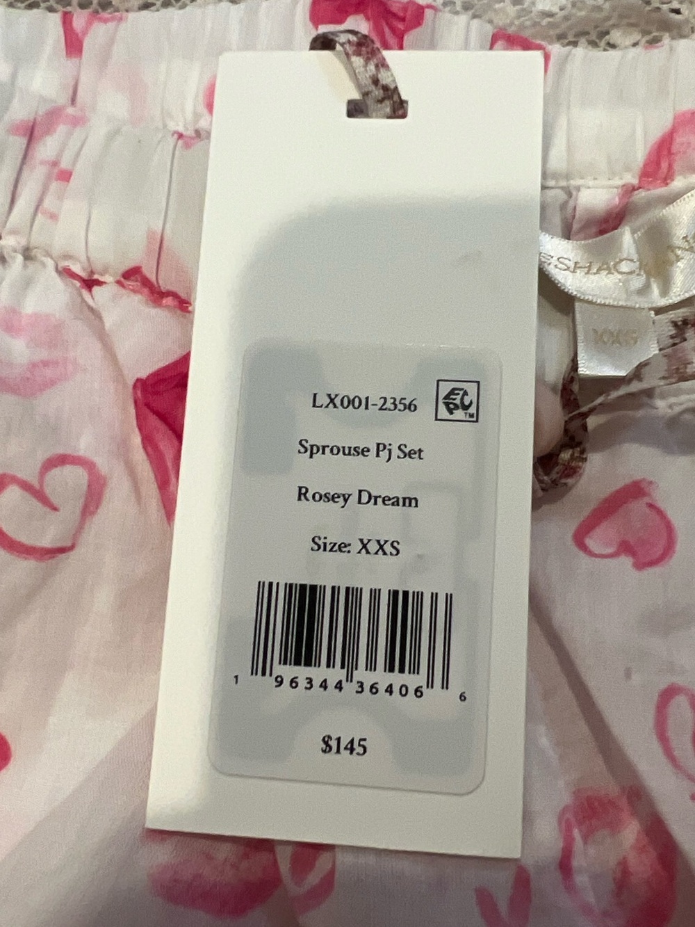 LoveShackFancy Sprouse Pj Set in Rosey Dream - Picture 3 of 9